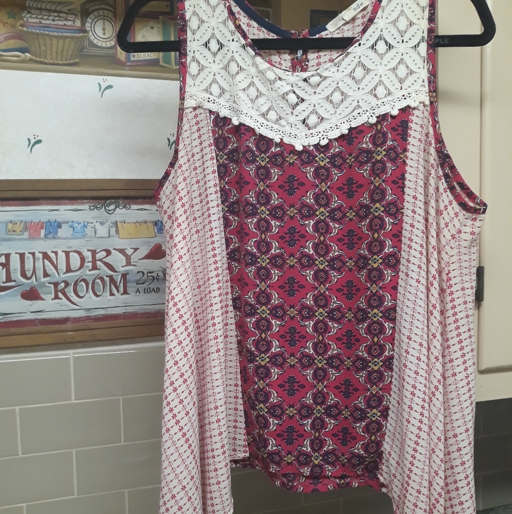 REWIND | Sleeveless Floral Babydoll Blouse (XL)